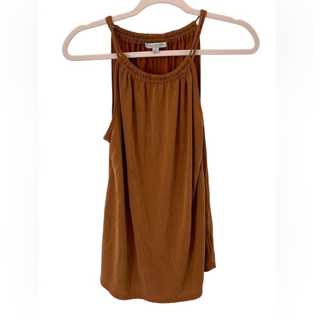 Green Envelope cognac tank size small